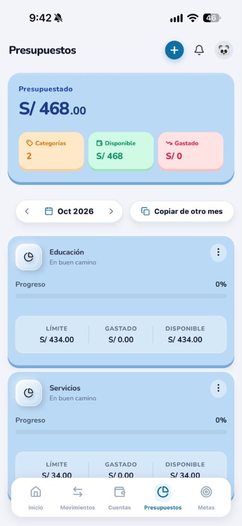 Leo App - Presupuestos